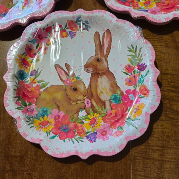 The Pioneer Woman Paper Plates Bunny Spring Easter Lot - Picture 2 of 7